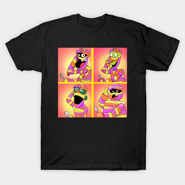 Yummy Mummy in four different styles T-Shirt by AndrewKennethArt